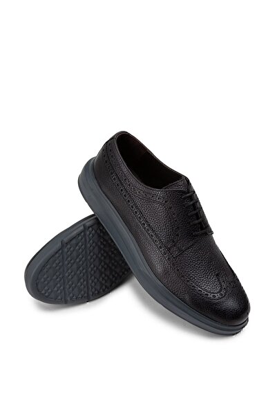 Deery Чоловічі туфлі з натуральної шкіри сірі комфортні повсякденні чоловічі туфлі