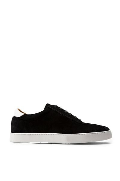 Deery Γνήσια Suede Black Sneaker Ανδρικά Παπούτσια