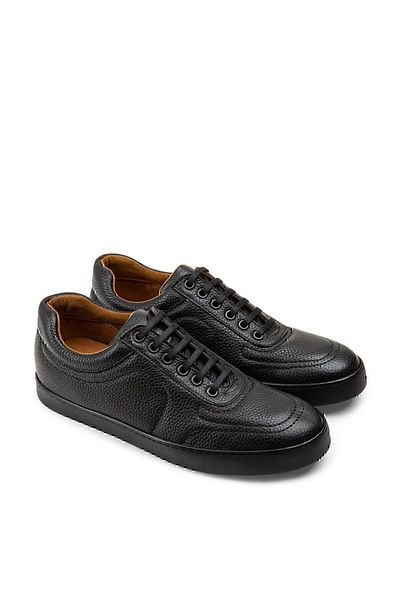 Deery Γνήσιο δέρμα Μαύρα Ανδρικά Παπούτσια Sneaker