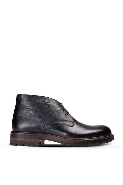 Deery Ανδρικές μπότες Desert από γνήσιο δέρμα Navy Blue