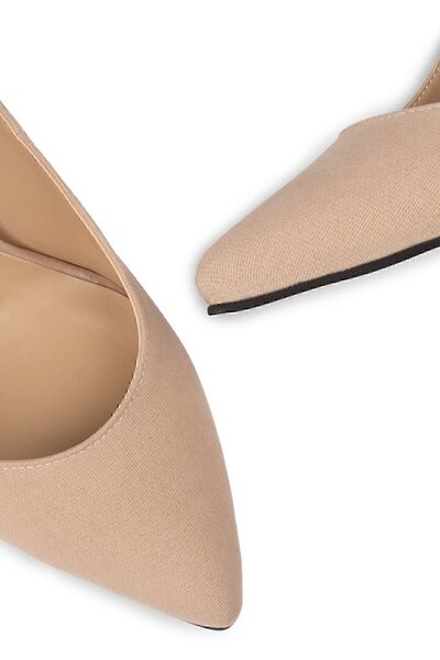 Deery Beige Women's Classic Heeled Shoes 02029ZBEJM06