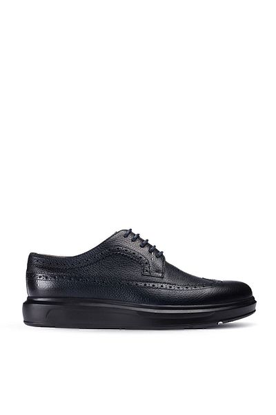 Deery Ανδρικά παπούτσια Comfort από γνήσιο δέρμα Navy Blue