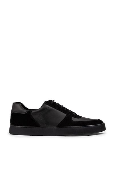 Deery Γνήσιο δέρμα Μαύρα Ανδρικά Παπούτσια Sneaker