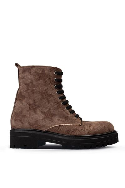Deery Γνήσιες γυναικείες μπότες Suede Mink Color