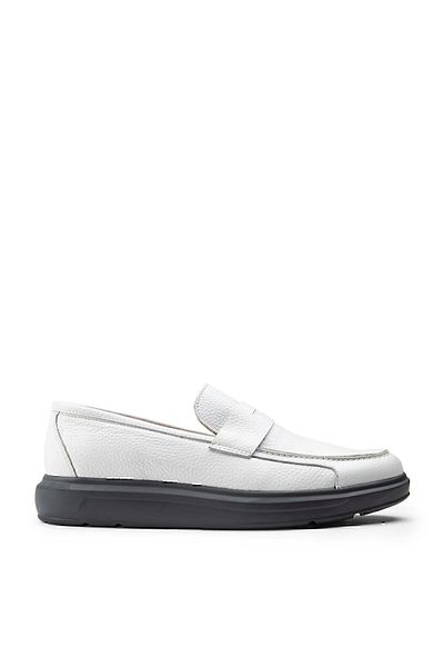Deery Γνήσιο δέρμα Λευκό Comfort Ανδρικό Loafer