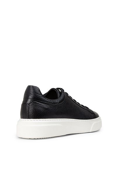 Deery Men's Genuine Leather Navy Blue Sneaker Shoes