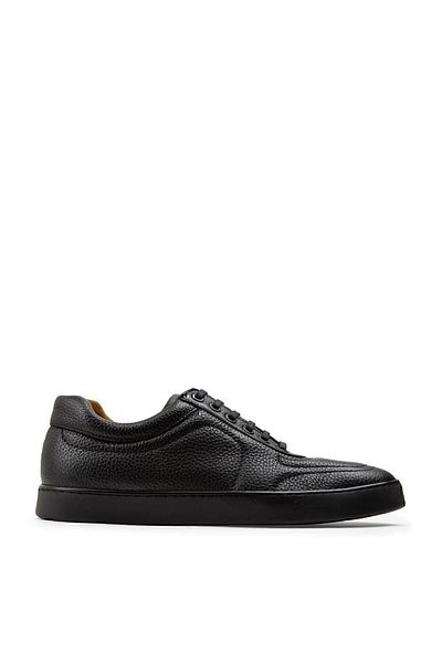 Deery Γνήσιο δέρμα Μαύρα Ανδρικά Παπούτσια Sneaker