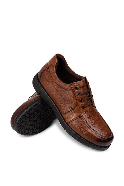 Deery Ανδρικά παπούτσια casual από γνήσιο δέρμα Tan Color