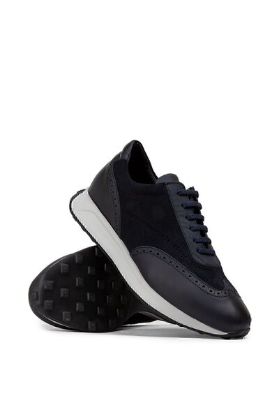 Deery Справжні замшеві сині чоловічі кросівки