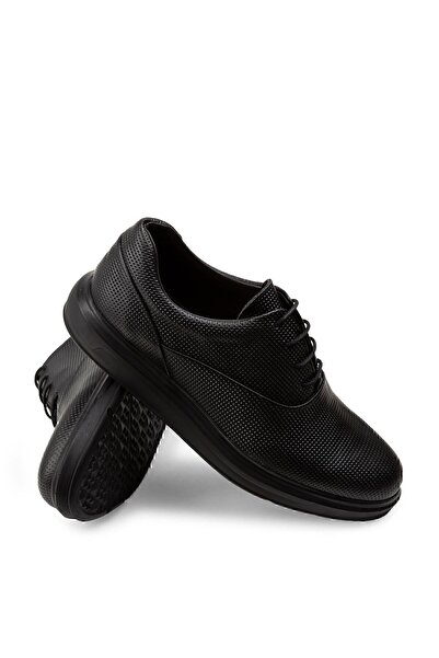 Deery Ежедневни удобни черни обувки от естествена кожа