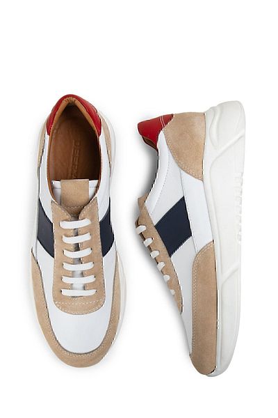Deery Γνήσιο δέρμα Λευκά Ανδρικά Παπούτσια Sneaker