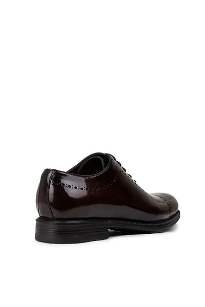 Deery Men's Classic Burgundy Open Genuine Leather Shoes
