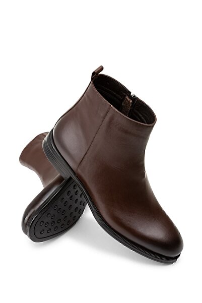 Deery Hakiki Deri Kahverengi Erkek Bot