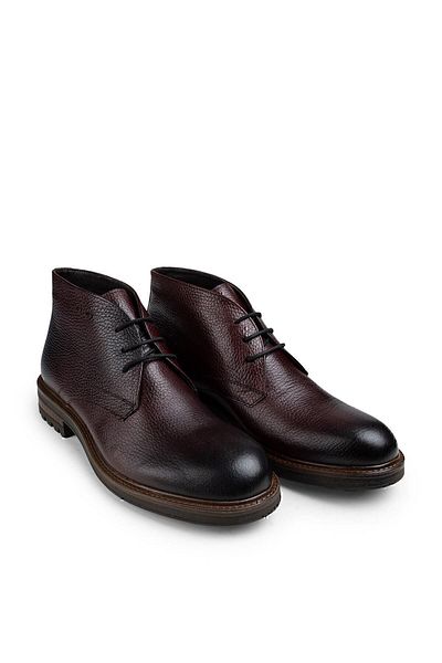 Deery Ανδρικές μπότες από γνήσιο δέρμα Claret Red