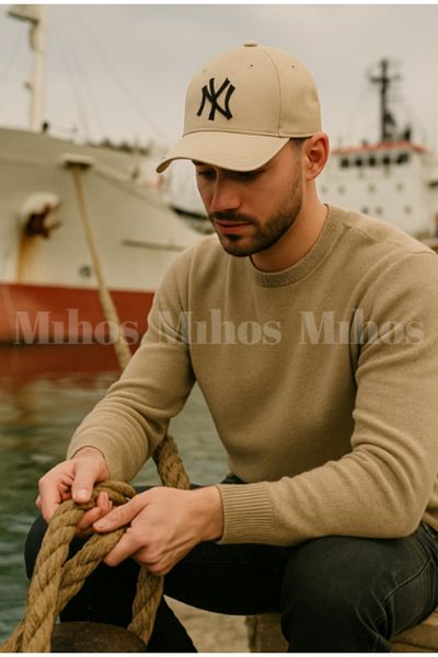 Mihos Ню Йорк модел бежова шапка 1 бр