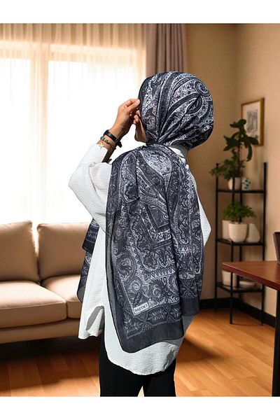 Baştacı Baştaci Soft Ethni̇k 0181 Black Shal