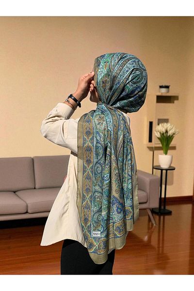 Baştacı Baştaci Soft Ethnic 0222 Khaki Shal