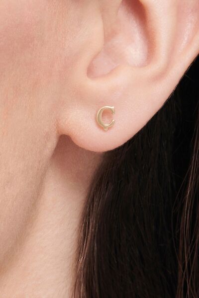 Altınbaş Altın Ç Harfi Küpe