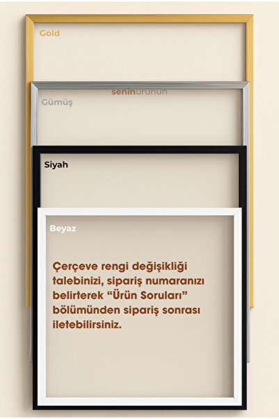 seninürünün Bahar Yansıması Abstract Green Gerçek Cama Baskı Gold Alüminyum Metal Çerçeveli Tekli Modern Tablo