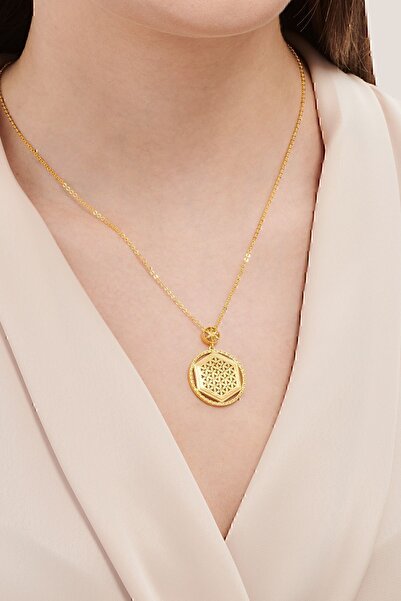 Altınbaş 22 Ayar Altın Yaşam Çiçeği Kolye