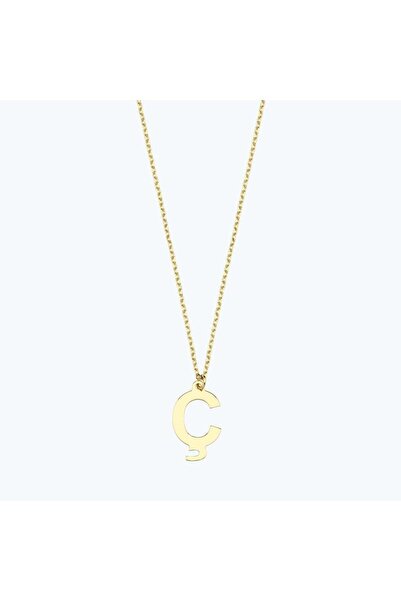 Altınbaş Altın Ç Harfi Kolye