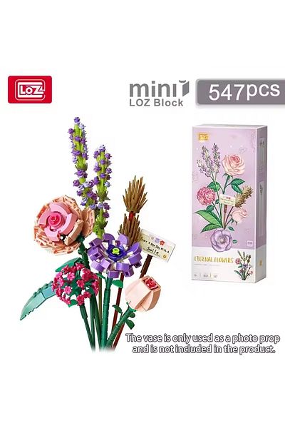 Choice 547pcs Mini Block Kids Building Toys Bricks Flowers Puzzle Pot Plants Girls Gift Home Decor (16