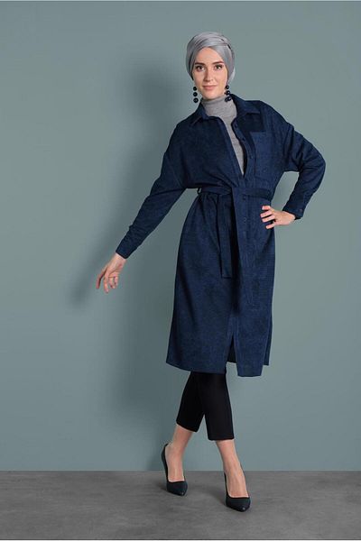 Alvina Velvet Corner Button Tunic 40301