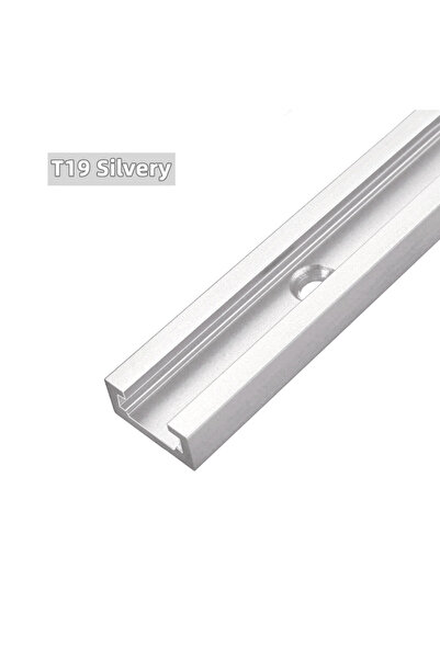 Choice3 500mm(19.7 inch) Silvery T Track Woodworking T-slot Slide Track Alumi...