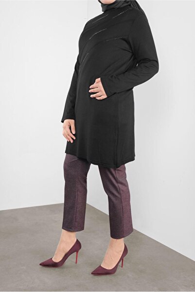 Alvina 20114 Μοντέλο Πλεκτό Μπλουζάκι - Λεπτομέρεια από πέτρα