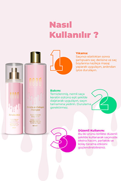 NEED COSMETİCS Keratin & Kolajen Saç Bakım Seti
