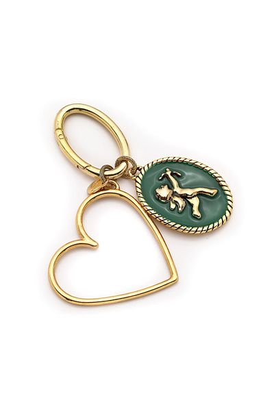 Mon Reve Eros Love Heart,Eros Charm Gold Plated Bag Accessory