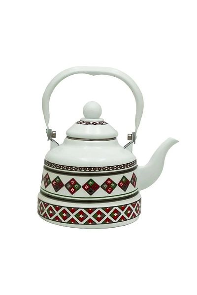 BASURRAH white Shinko cooler with a traditional decoration, capacity 2.5 liters