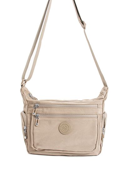 Sanmorris Colorat Crinkle Fabric - sac de umăr cu curea reglabilă Crossbody
