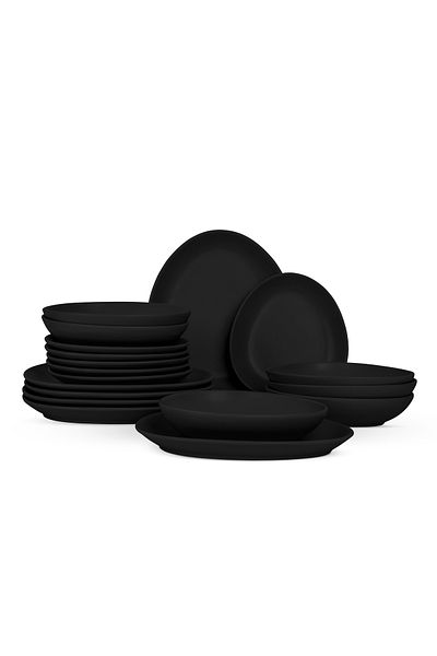 Berlinger Haus Set Farfurii 18 Piese Matte Black Berlinger Haus Bh 10021