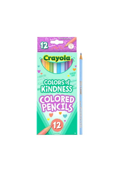 Crayola 12-Piece Colors of Kindness Colored Pencil Set Assorted Color