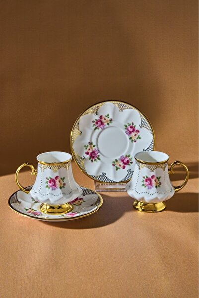 Karaca Nermin 2 Kişilik Kahve Fincan Takımı 85 ml