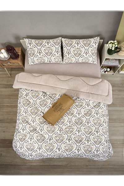 Sudem Home Collection Double Double Sided Luxury Welsoft Elite Quilt Soft Fleece Quilt and Pillow Case