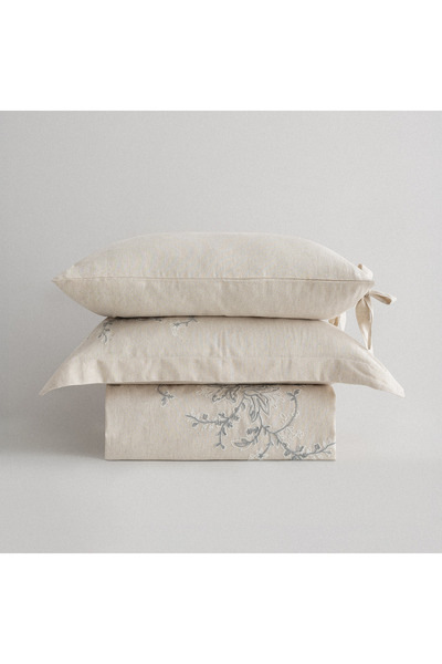 Ecocotton Libera Battal Boy Nevresim Takımı %100 Organik Pamuk Keten Süzene N...