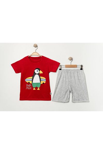 e-çocuk Swimmer Penguin 2-Piece Boy's Suit 4741