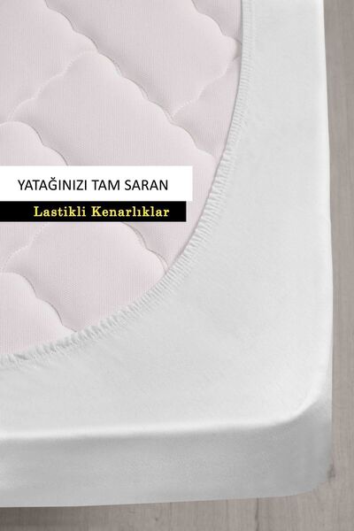 Mislina Home Micro Classic Sıvı Su Geçirmez Fitted Full Kenar Tek Çift Kişilik Bebek Çocuk Yatak Koruyucu Alezi