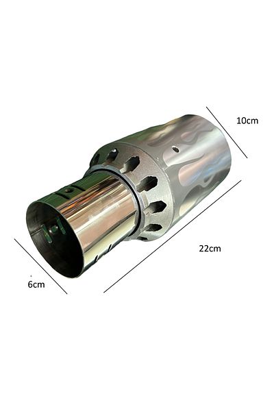 gcstore 1 Piece Exhaust Tip Aluminum and Stainless Body
