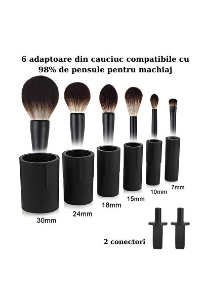 OEM Dispozitiv profesional de curățare și uscare a pensulelor de machiaj cu mâner ergonomic, fără fir, încărcare USB,