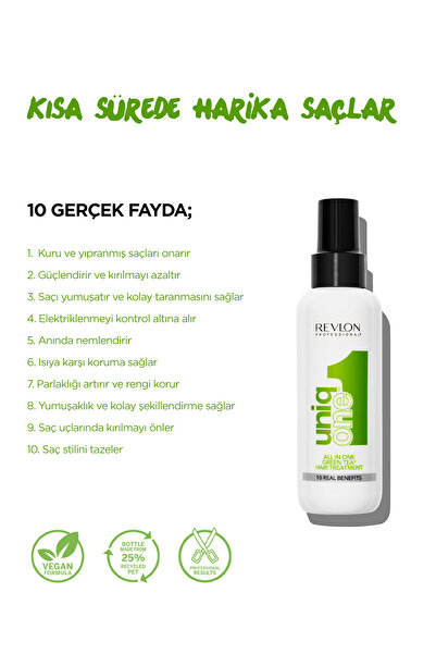 Uniq One Revlon Uniqone Green Tea Yeşil Çay Sprey Krem 150 ml
