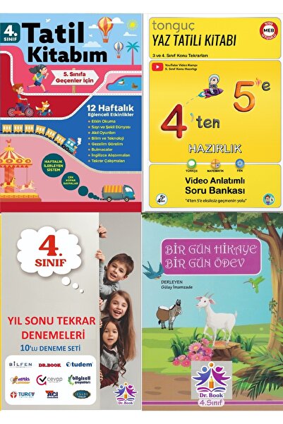 Dr.BOOK 4.sınıf 4'den 5'e Geçenlere Yaz Tatil Kamp Kitabı Tudem*tonguç*bilgis...