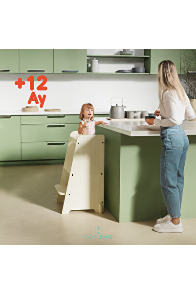 MAMATOYZ Kule | Bend Öğrenme Kulesi Natural Color Menteşeli Model