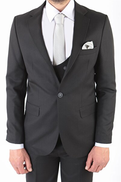 Modaviki Men - Suit - Dress - 6 Drop - Black - Mdv100