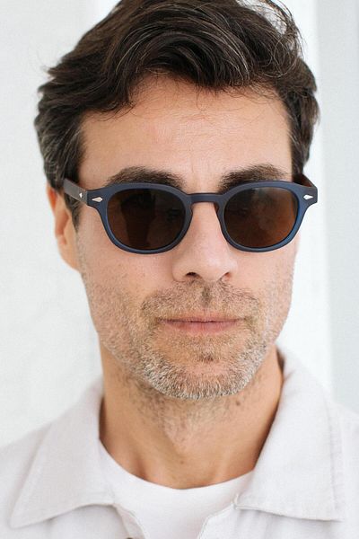 Bilge Karga Ryan New Matt Navy Brown Men's Sunglasses