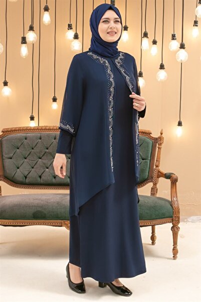 Fahima Tesettür Abiye-Lacivert