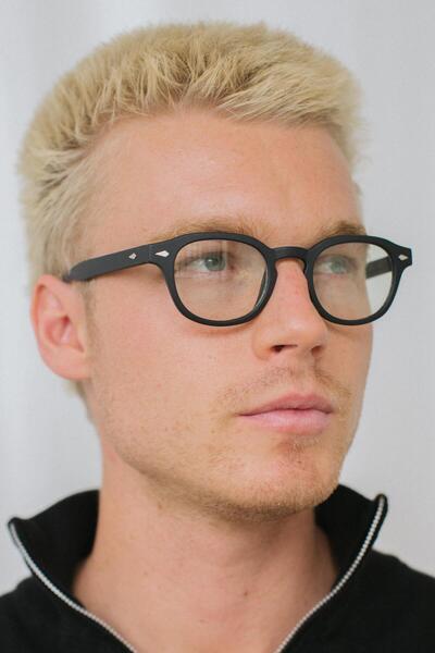 Bilge Karga Ryan Matt Black Men's Blue Light Protective Glasses