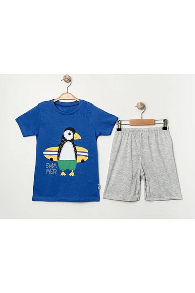 e-çocuk Swimmer Penguin 2-Piece Boy's Suit 4741